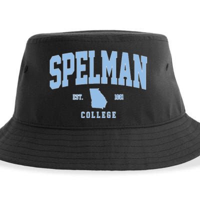 Spelman Arch Vintage Retro College Athletic Sports Outfits Sustainable Bucket Hat