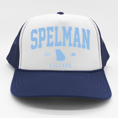 Spelman Arch Vintage Retro College Athletic Sports Outfits Trucker Hat