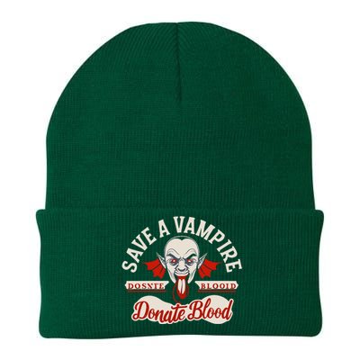 Save A Vampire Donate Blood Halloween Knit Cap Winter Beanie