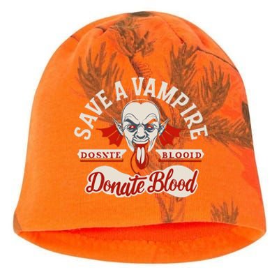 Save A Vampire Donate Blood Halloween Kati - Camo Knit Beanie