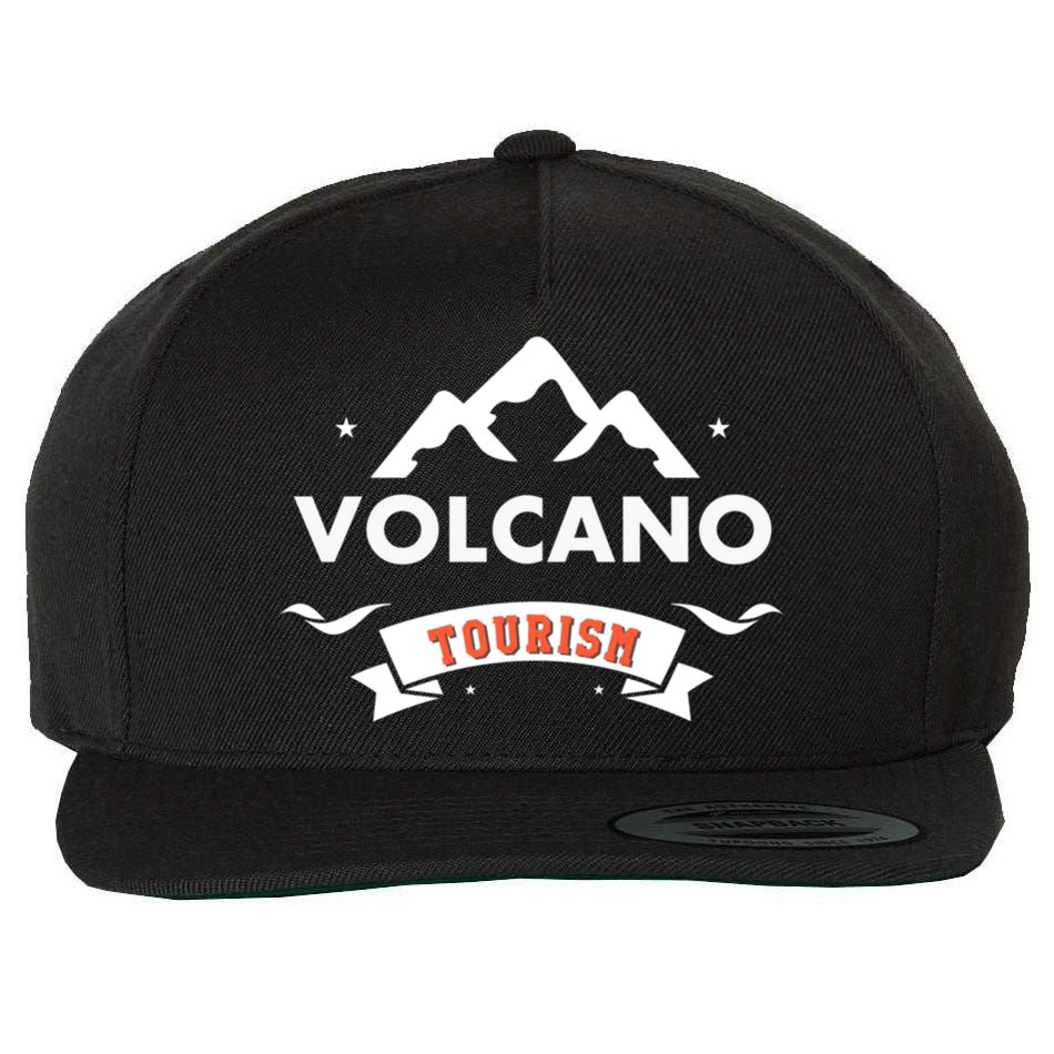 Special Adventure Volcano Tourism Outfit Gift Wool Snapback Cap