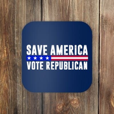 Save America Vote Republican Vintage Coaster