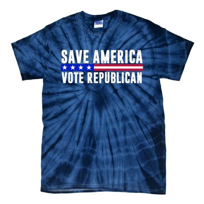 Save America Vote Republican Vintage Tie-Dye T-Shirt