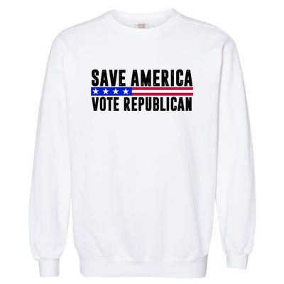 Save America Vote Republican Vintage Garment-Dyed Sweatshirt