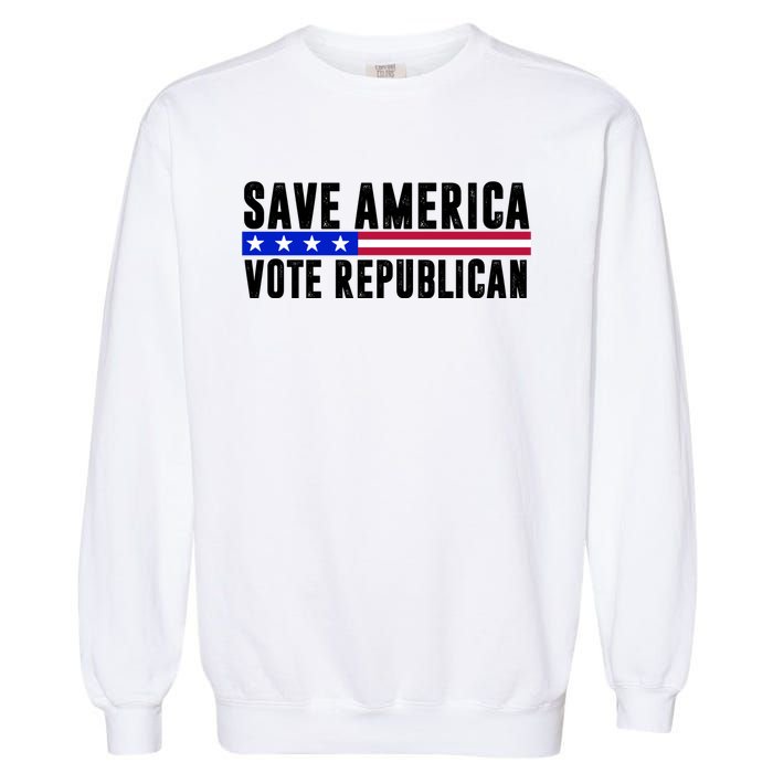 Save America Vote Republican Vintage Garment-Dyed Sweatshirt