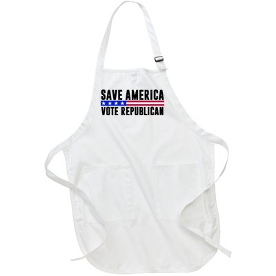 Save America Vote Republican Vintage Full-Length Apron With Pockets