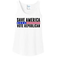 Save America Vote Republican Vintage Ladies Essential Tank