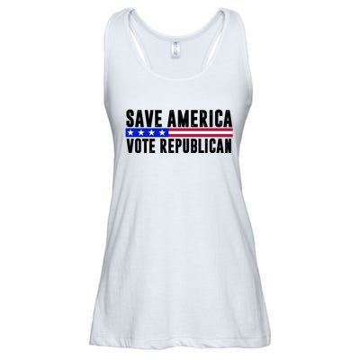 Save America Vote Republican Vintage Ladies Essential Flowy Tank