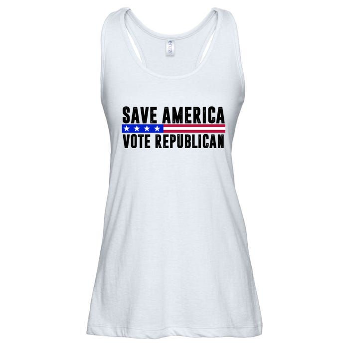 Save America Vote Republican Vintage Ladies Essential Flowy Tank