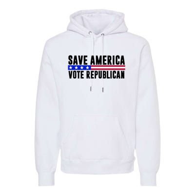 Save America Vote Republican Vintage Premium Hoodie