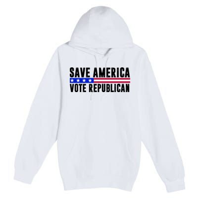 Save America Vote Republican Vintage Premium Pullover Hoodie