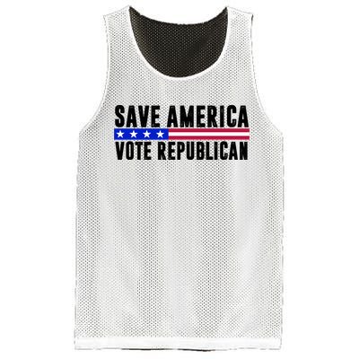 Save America Vote Republican Vintage Mesh Reversible Basketball Jersey Tank