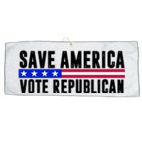 Save America Vote Republican Vintage Large Microfiber Waffle Golf Towel