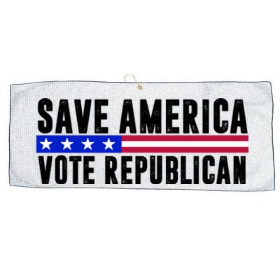 Save America Vote Republican Vintage Large Microfiber Waffle Golf Towel