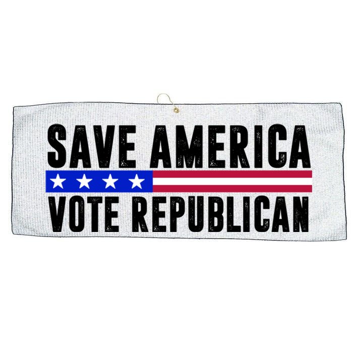 Save America Vote Republican Vintage Large Microfiber Waffle Golf Towel