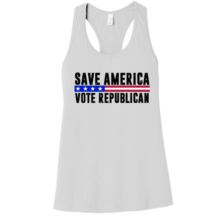 Save America Vote Republican Vintage Women's Racerback Tank