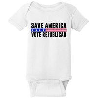 Save America Vote Republican Vintage Baby Bodysuit