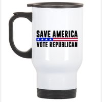 Save America Vote Republican Vintage Stainless Steel Travel Mug