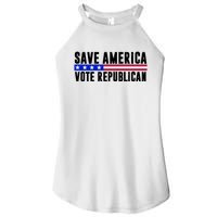 Save America Vote Republican Vintage Women's Perfect Tri Rocker Tank