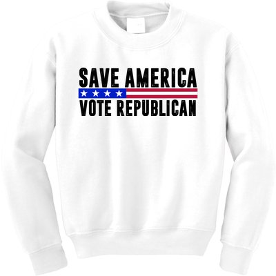 Save America Vote Republican Vintage Kids Sweatshirt