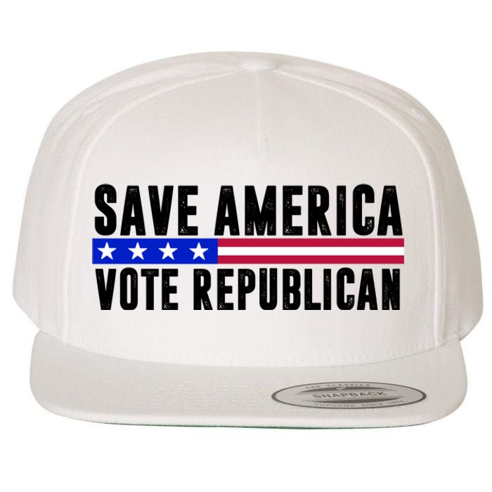 Save America Vote Republican Vintage Wool Snapback Cap