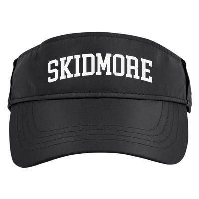 Skidmore Arch Vintage Retro College Athletic Sports Adult Drive Performance Visor
