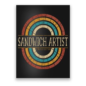 Sandwich Artist Vitnage Retro Poster