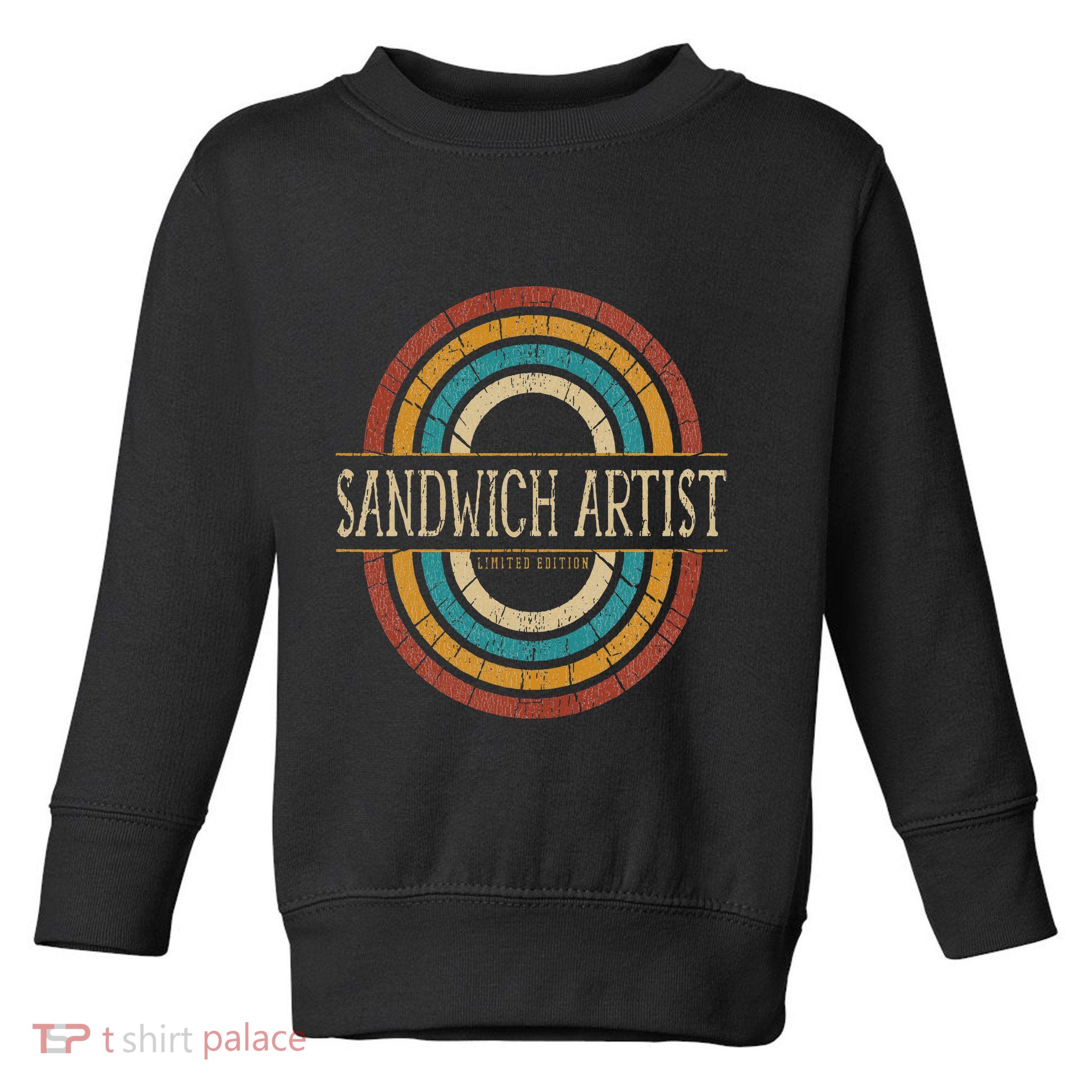Sandwich Artist Vitnage Retro Toddler Sweatshirt