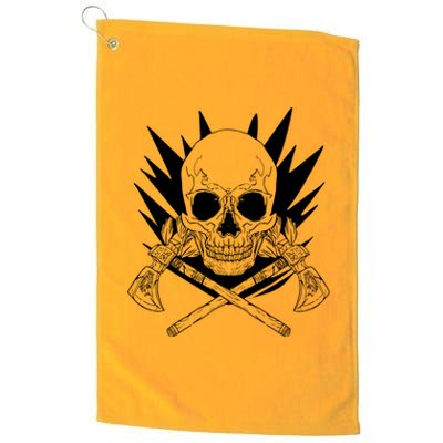 Skull Axe Vintage Platinum Collection Golf Towel