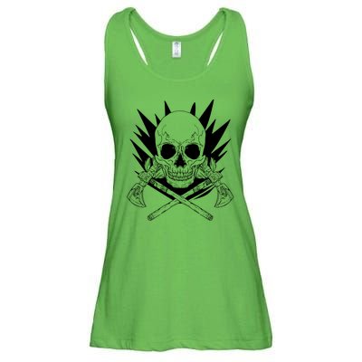 Skull Axe Vintage Ladies Essential Flowy Tank