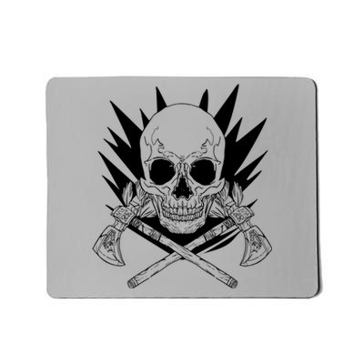 Skull Axe Vintage Mousepad