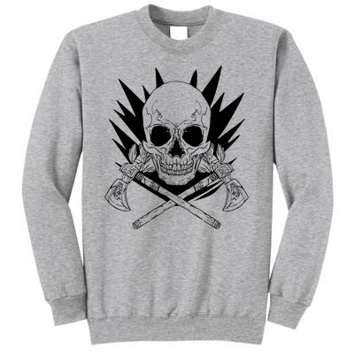 Skull Axe Vintage Tall Sweatshirt