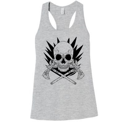 Skull Axe Vintage Women's Racerback Tank