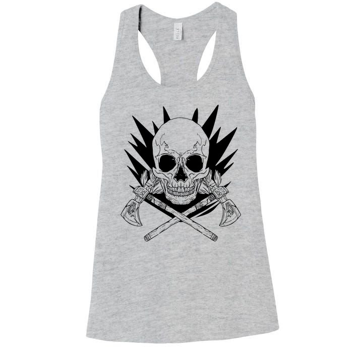 Skull Axe Vintage Women's Racerback Tank