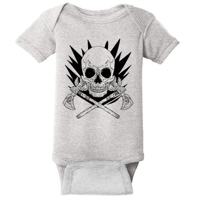 Skull Axe Vintage Baby Bodysuit