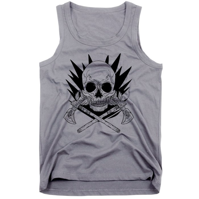 Skull Axe Vintage Tank Top