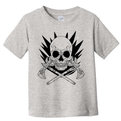 Skull Axe Vintage Toddler T-Shirt