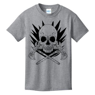 Skull Axe Vintage Kids T-Shirt