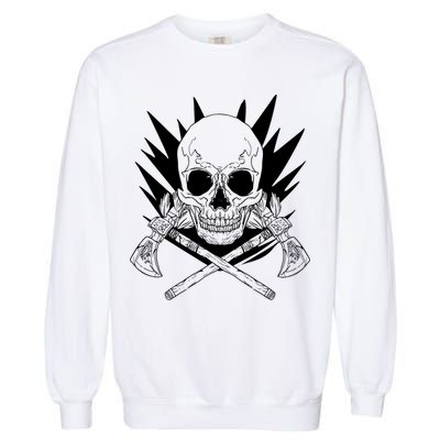 Skull Axe Vintage Garment-Dyed Sweatshirt