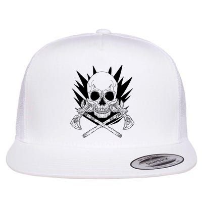 Skull Axe Vintage Flatbill Hat