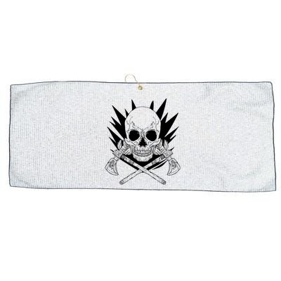 Skull Axe Vintage Large Microfiber Waffle Golf Towel