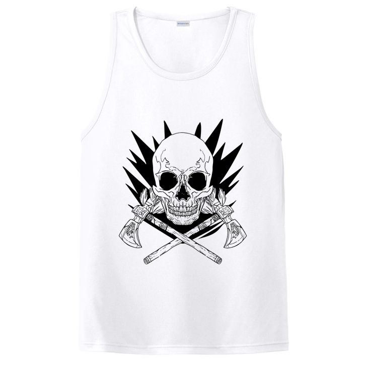 Skull Axe Vintage PosiCharge Competitor Tank