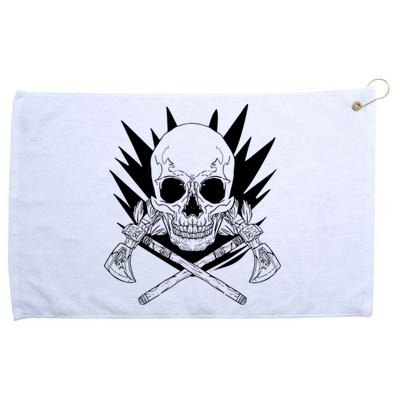 Skull Axe Vintage Grommeted Golf Towel