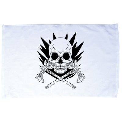 Skull Axe Vintage Microfiber Hand Towel