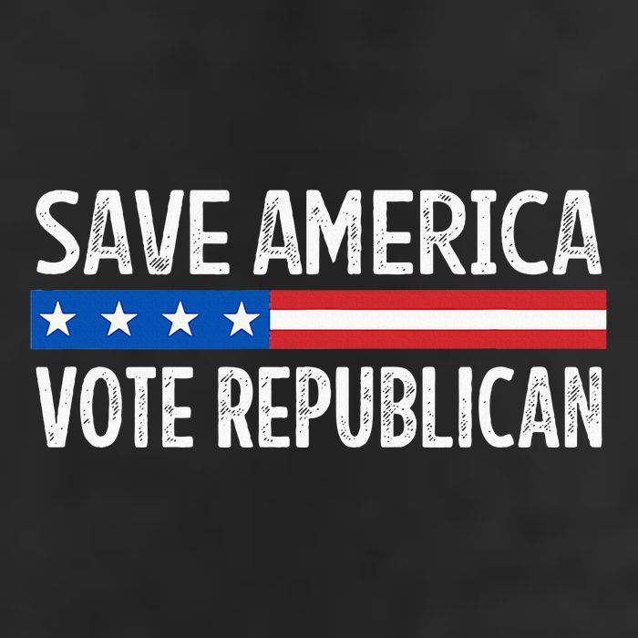 Save America Vote Republican Retro Style 7 Panel Mesh Trucker Snapback Hat