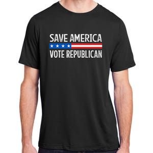 Save America Vote Republican Retro Style Adult ChromaSoft Performance T-Shirt