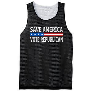 Save America Vote Republican Retro Style Mesh Reversible Basketball Jersey Tank