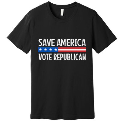 Save America Vote Republican Retro Style Premium T-Shirt