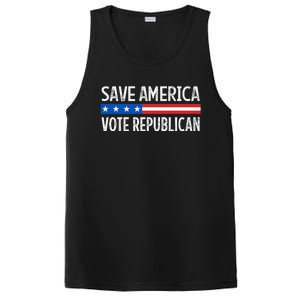 Save America Vote Republican Retro Style PosiCharge Competitor Tank