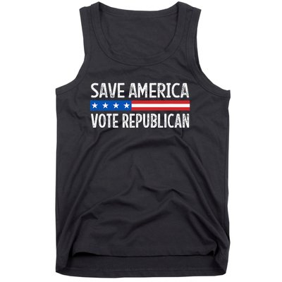 Save America Vote Republican Retro Style Tank Top